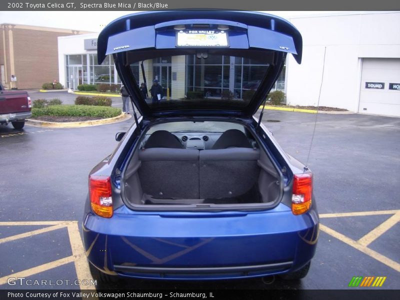 Spectra Blue Mica / Black/Blue 2002 Toyota Celica GT