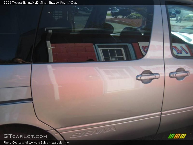 Silver Shadow Pearl / Gray 2003 Toyota Sienna XLE