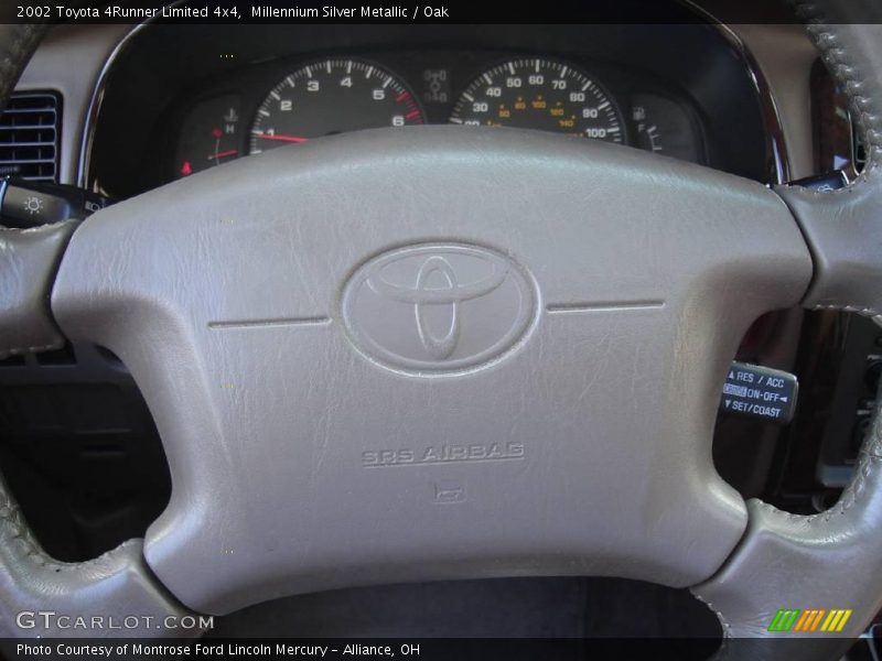 Millennium Silver Metallic / Oak 2002 Toyota 4Runner Limited 4x4