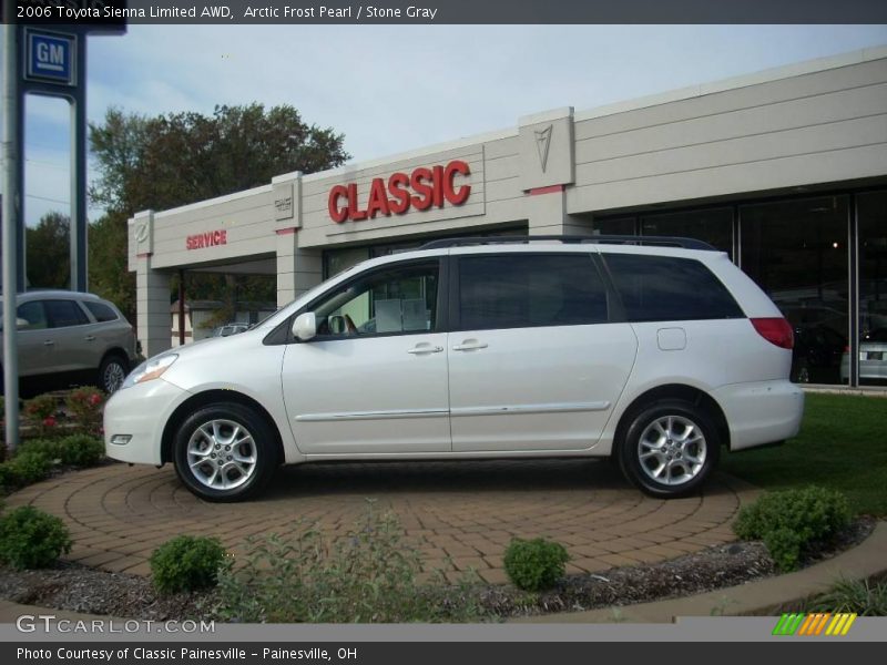 Arctic Frost Pearl / Stone Gray 2006 Toyota Sienna Limited AWD
