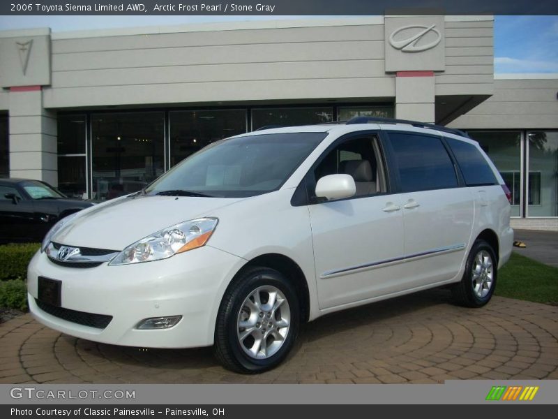 Arctic Frost Pearl / Stone Gray 2006 Toyota Sienna Limited AWD
