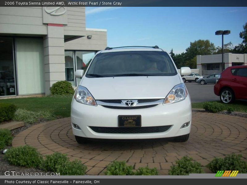 Arctic Frost Pearl / Stone Gray 2006 Toyota Sienna Limited AWD