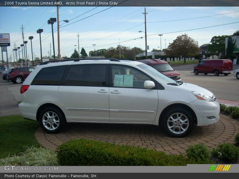 Arctic Frost Pearl / Stone Gray 2006 Toyota Sienna Limited AWD