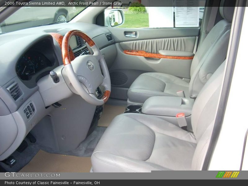 Arctic Frost Pearl / Stone Gray 2006 Toyota Sienna Limited AWD