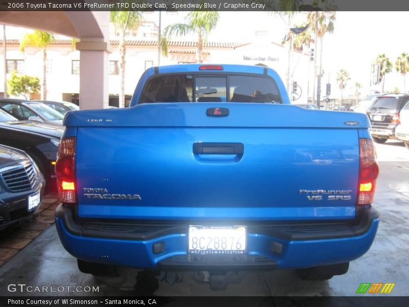 Speedway Blue / Graphite Gray 2006 Toyota Tacoma V6 PreRunner TRD Double Cab