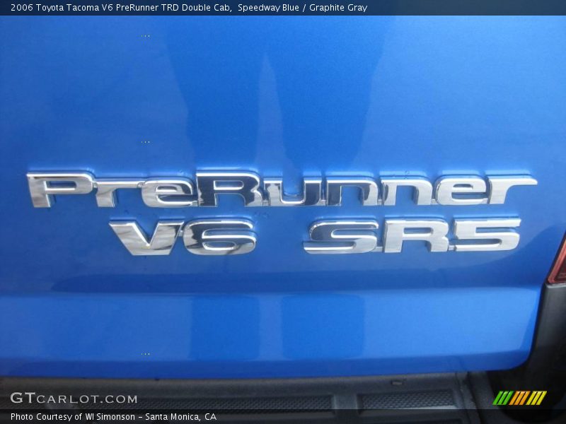 Speedway Blue / Graphite Gray 2006 Toyota Tacoma V6 PreRunner TRD Double Cab