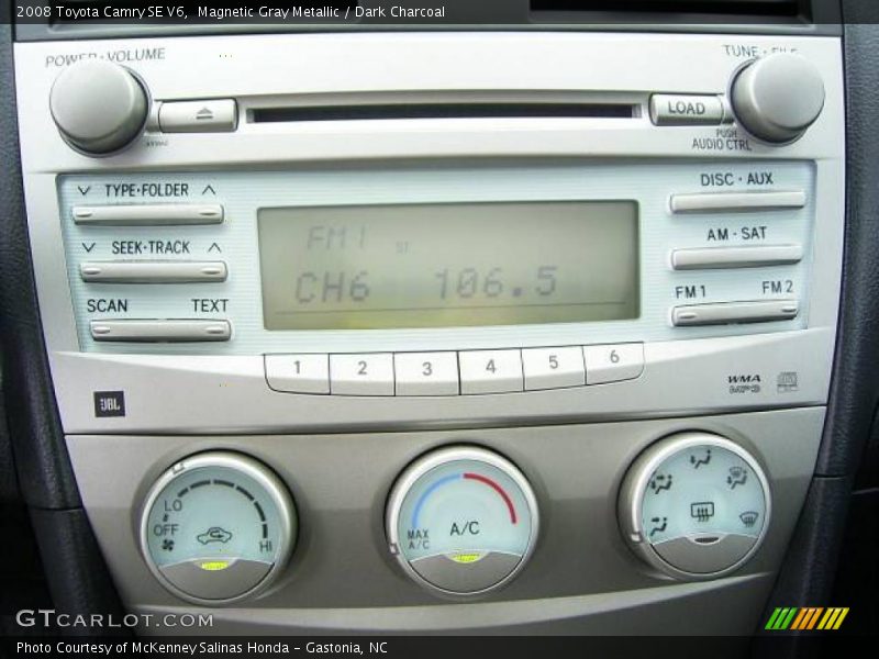 Magnetic Gray Metallic / Dark Charcoal 2008 Toyota Camry SE V6