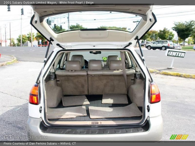 White Frost Pearl / Beige 2001 Subaru Outback Limited Wagon