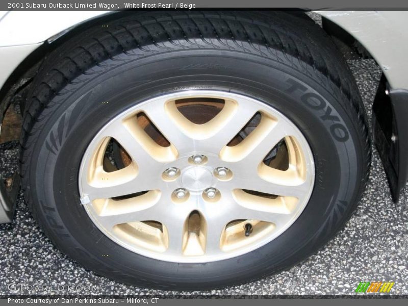 White Frost Pearl / Beige 2001 Subaru Outback Limited Wagon