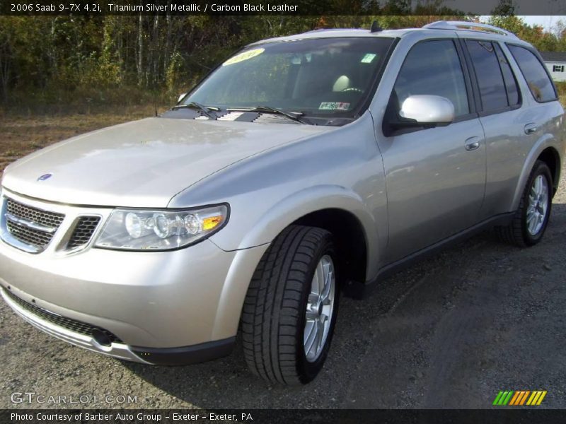 Titanium Silver Metallic / Carbon Black Leather 2006 Saab 9-7X 4.2i