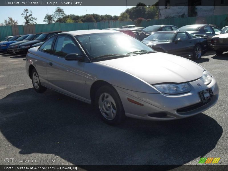 Silver / Gray 2001 Saturn S Series SC1 Coupe