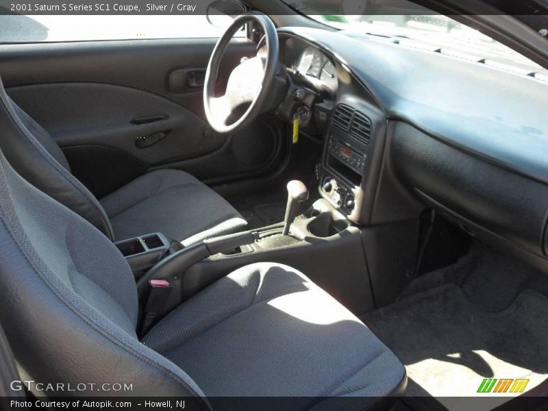 Silver / Gray 2001 Saturn S Series SC1 Coupe