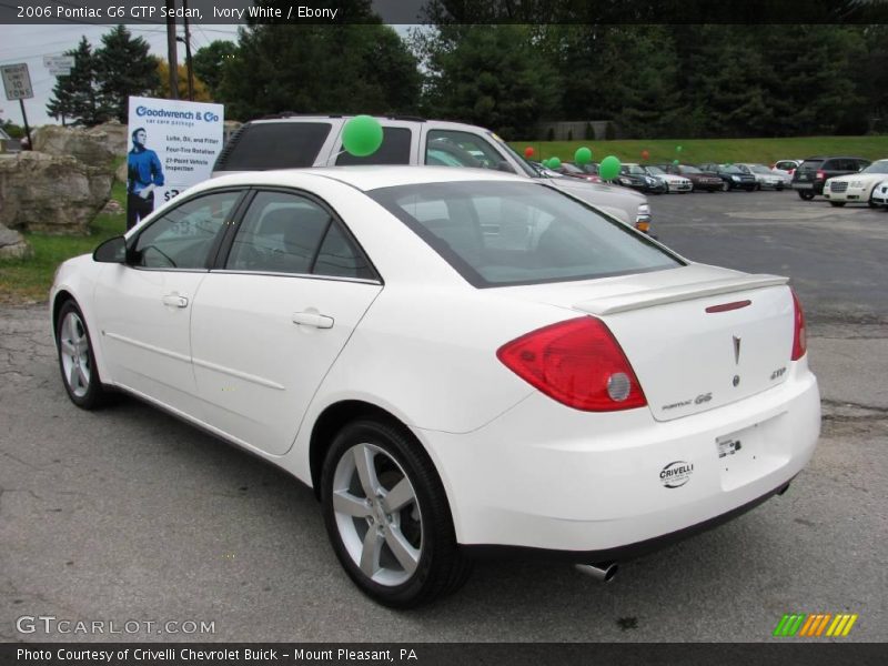 Ivory White / Ebony 2006 Pontiac G6 GTP Sedan