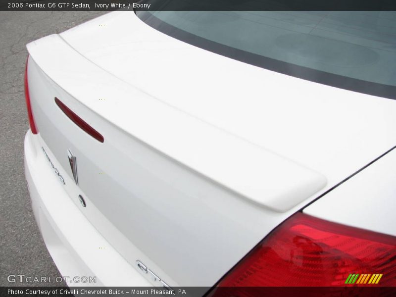 Ivory White / Ebony 2006 Pontiac G6 GTP Sedan