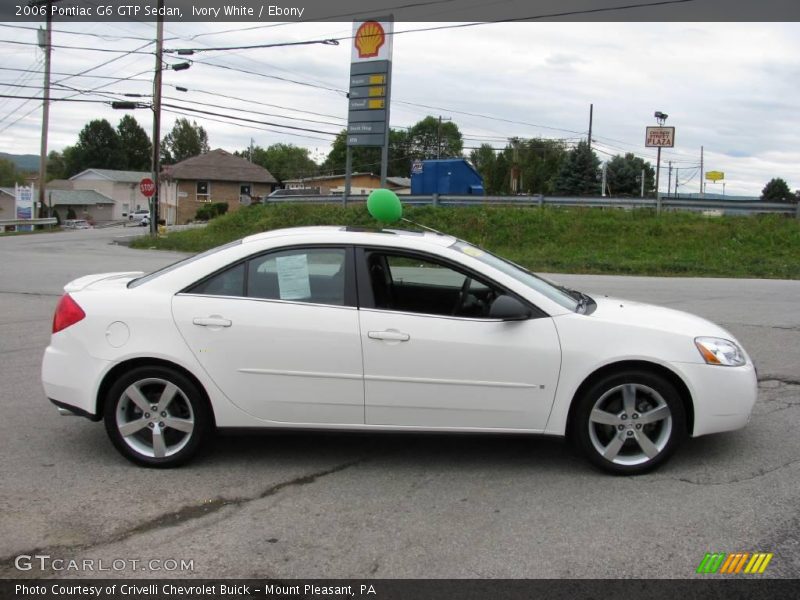 Ivory White / Ebony 2006 Pontiac G6 GTP Sedan