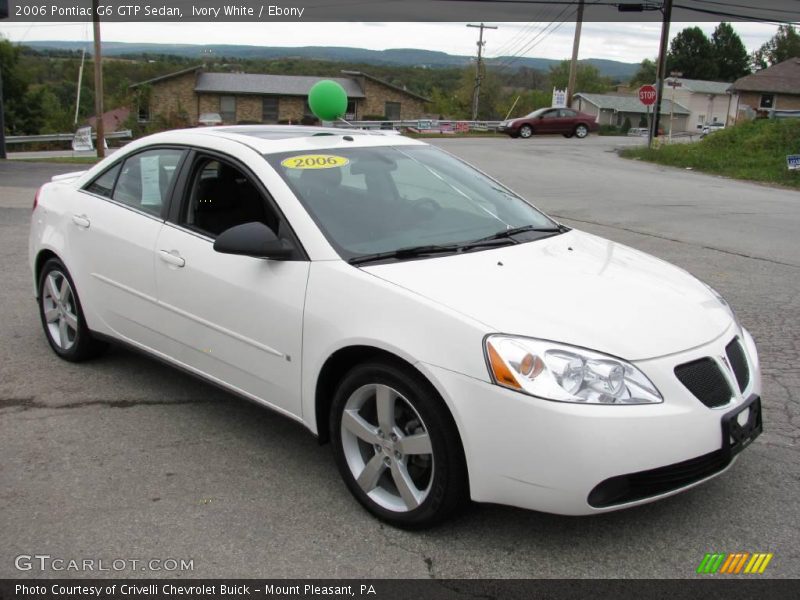 Ivory White / Ebony 2006 Pontiac G6 GTP Sedan