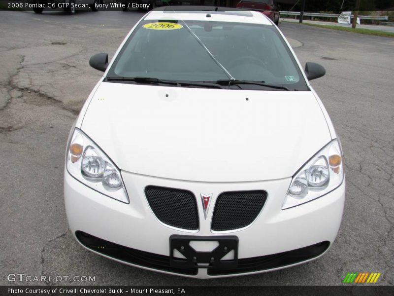 Ivory White / Ebony 2006 Pontiac G6 GTP Sedan