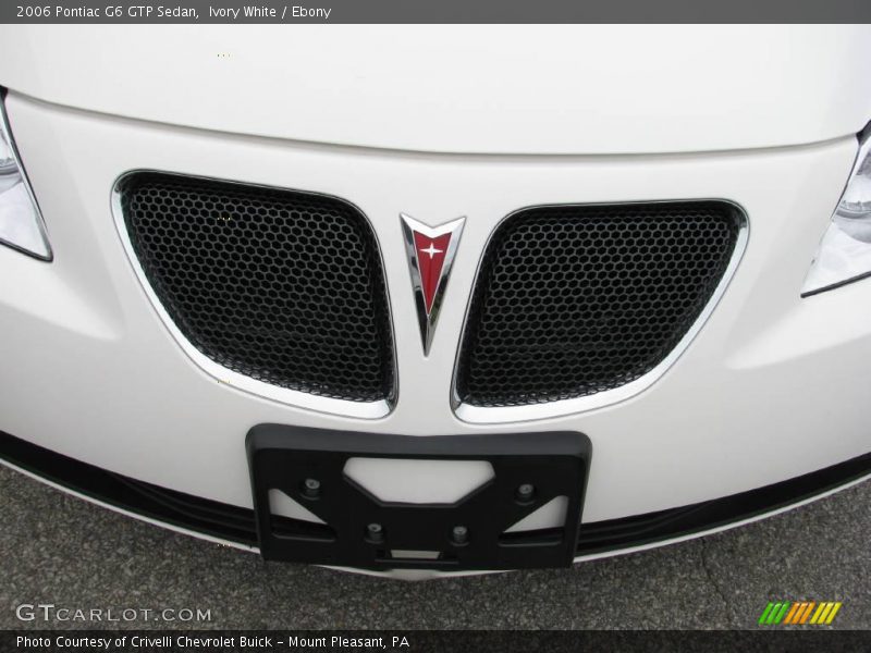 Ivory White / Ebony 2006 Pontiac G6 GTP Sedan