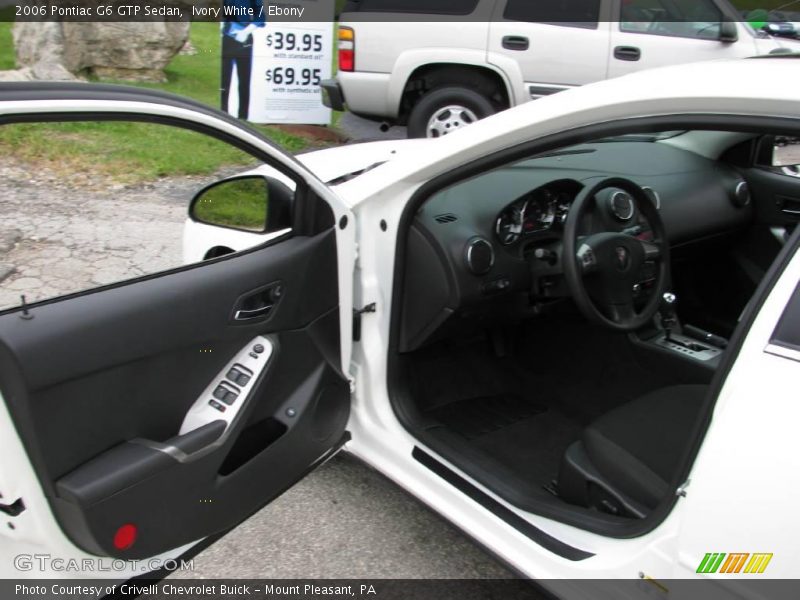 Ivory White / Ebony 2006 Pontiac G6 GTP Sedan