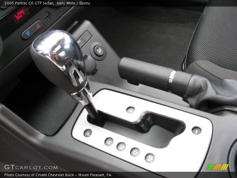 Ivory White / Ebony 2006 Pontiac G6 GTP Sedan
