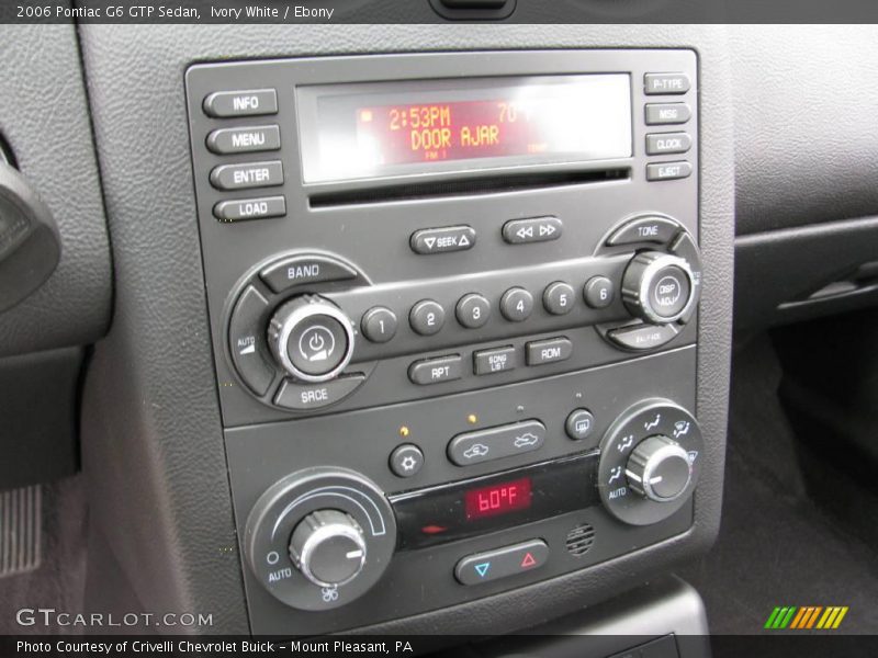 Ivory White / Ebony 2006 Pontiac G6 GTP Sedan