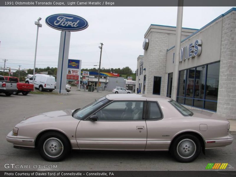 Light Camel Metallic / Beige 1991 Oldsmobile Toronado Coupe