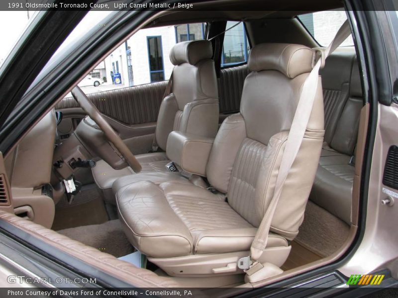 Light Camel Metallic / Beige 1991 Oldsmobile Toronado Coupe
