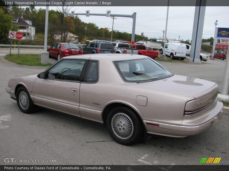 Light Camel Metallic / Beige 1991 Oldsmobile Toronado Coupe