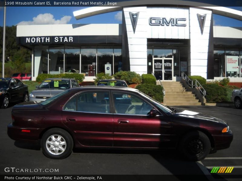 Barcelona Red Pearl Metallic / Beige 1998 Mitsubishi Galant ES