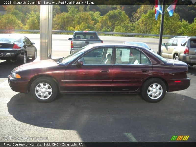 Barcelona Red Pearl Metallic / Beige 1998 Mitsubishi Galant ES