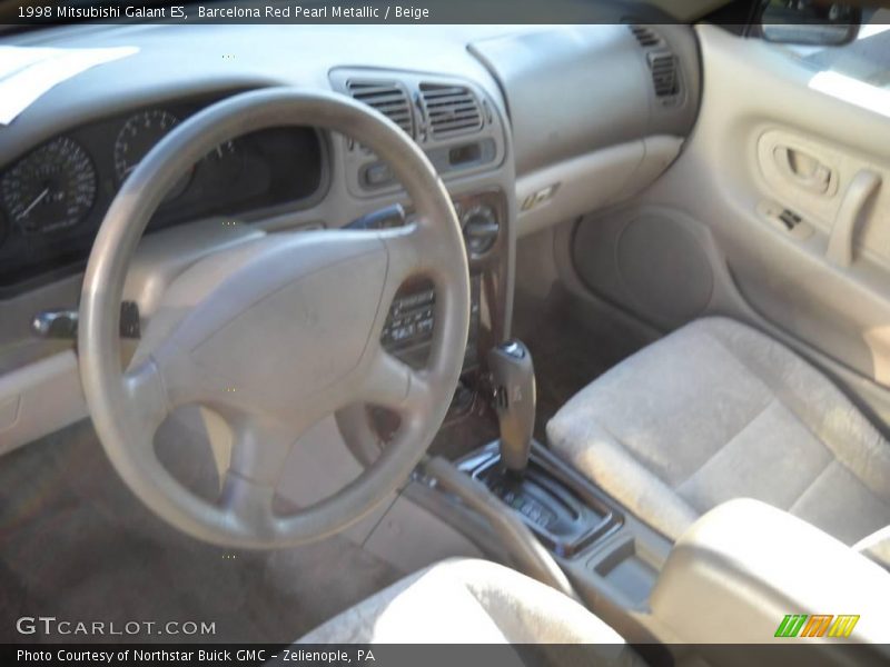 Barcelona Red Pearl Metallic / Beige 1998 Mitsubishi Galant ES