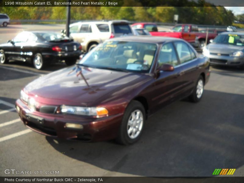 Barcelona Red Pearl Metallic / Beige 1998 Mitsubishi Galant ES