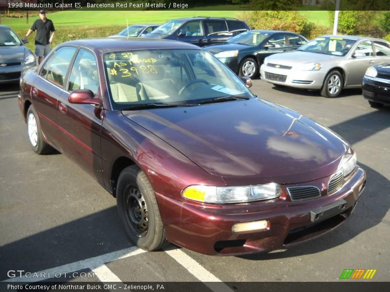 Barcelona Red Pearl Metallic / Beige 1998 Mitsubishi Galant ES