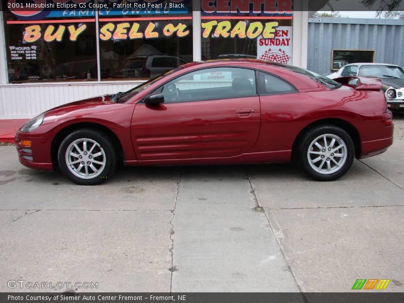 Patriot Red Pearl / Black 2001 Mitsubishi Eclipse GS Coupe
