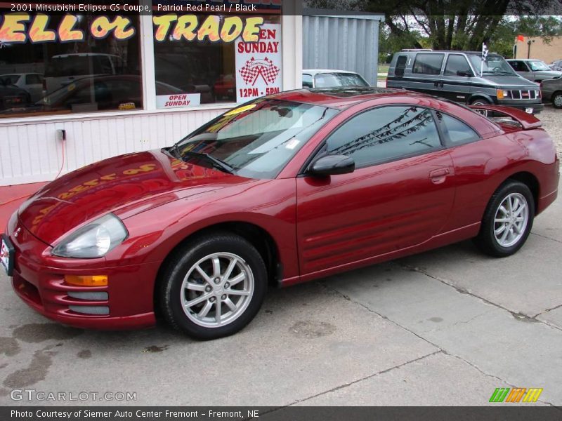 Patriot Red Pearl / Black 2001 Mitsubishi Eclipse GS Coupe