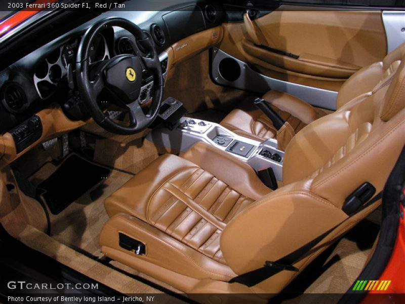 Red / Tan 2003 Ferrari 360 Spider F1
