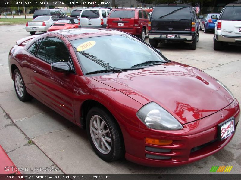 Patriot Red Pearl / Black 2001 Mitsubishi Eclipse GS Coupe