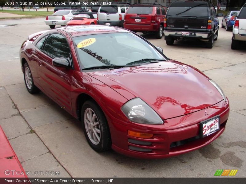 Patriot Red Pearl / Black 2001 Mitsubishi Eclipse GS Coupe