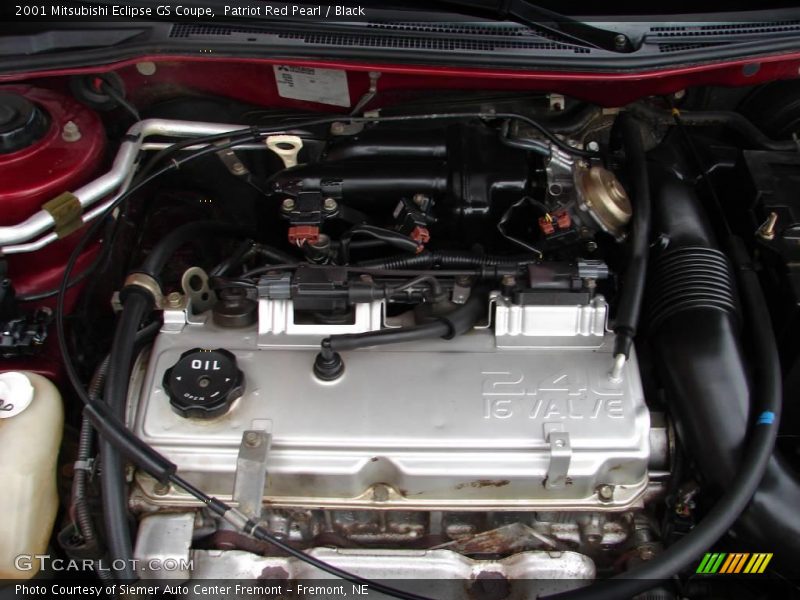 Patriot Red Pearl / Black 2001 Mitsubishi Eclipse GS Coupe