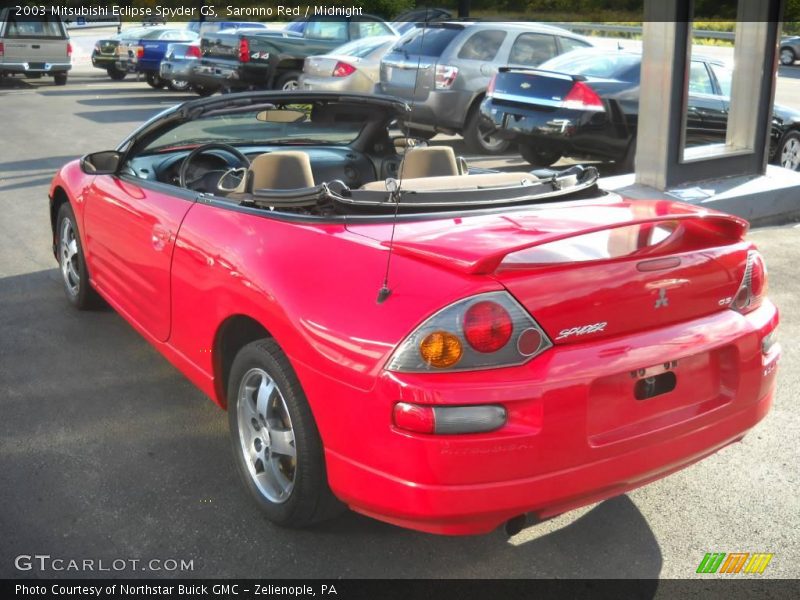 Saronno Red / Midnight 2003 Mitsubishi Eclipse Spyder GS