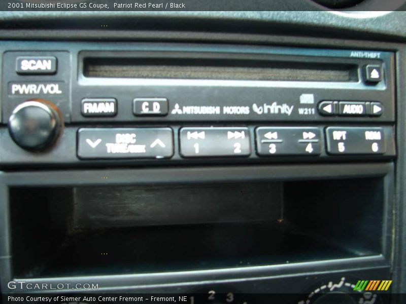Patriot Red Pearl / Black 2001 Mitsubishi Eclipse GS Coupe
