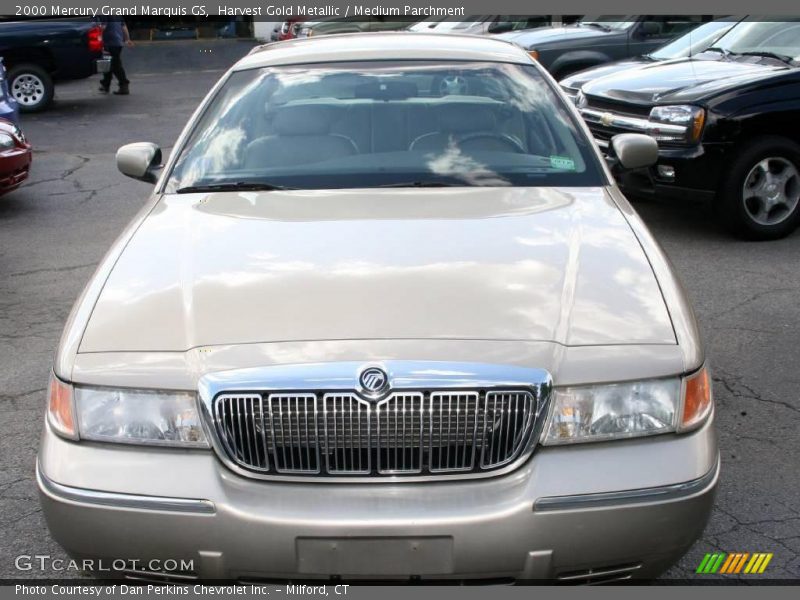 Harvest Gold Metallic / Medium Parchment 2000 Mercury Grand Marquis GS