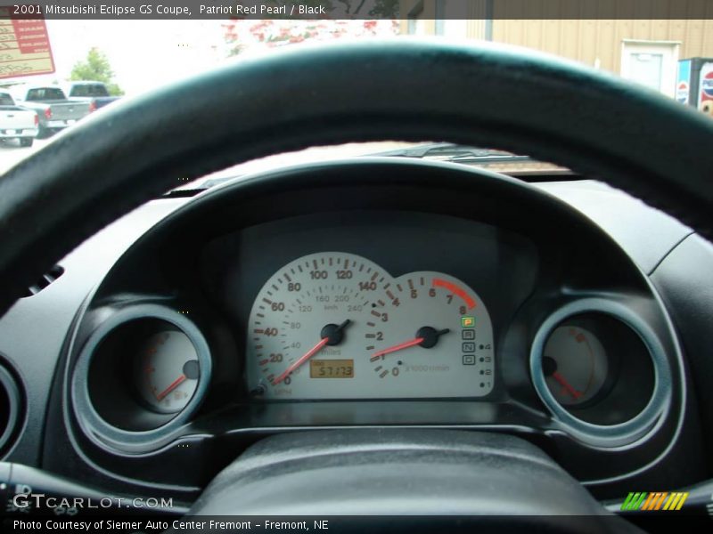 Patriot Red Pearl / Black 2001 Mitsubishi Eclipse GS Coupe