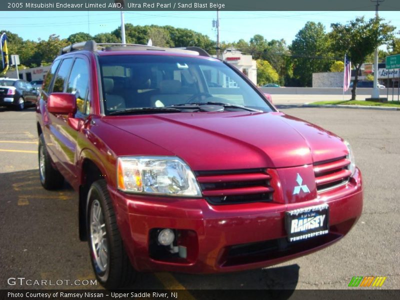 Ultra Red Pearl / Sand Blast Beige 2005 Mitsubishi Endeavor Limited AWD