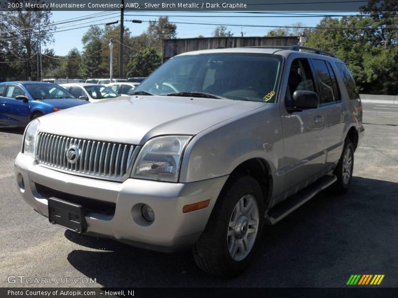 Silver Birch Metallic / Dark Graphite 2003 Mercury Mountaineer Convenience AWD