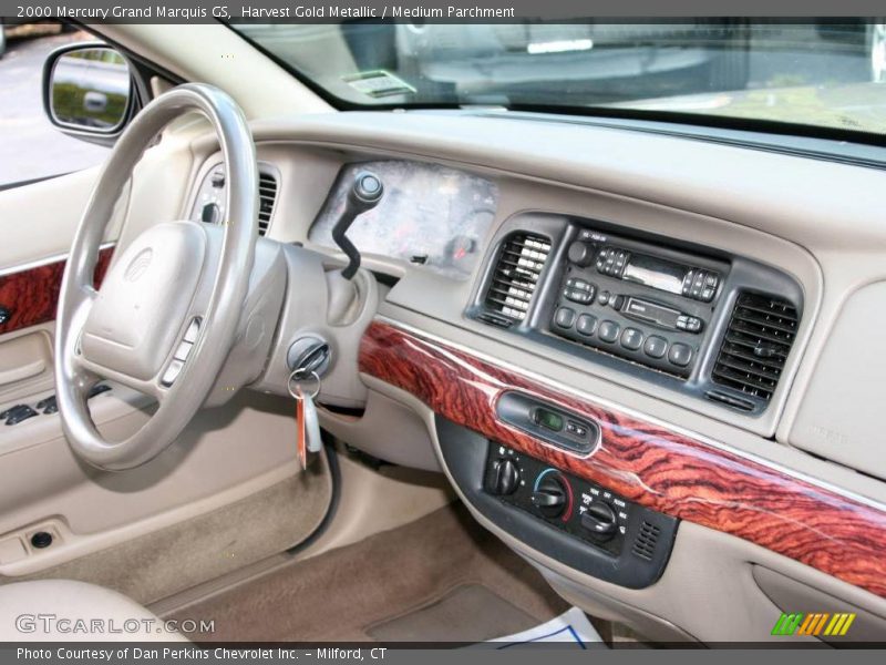Harvest Gold Metallic / Medium Parchment 2000 Mercury Grand Marquis GS