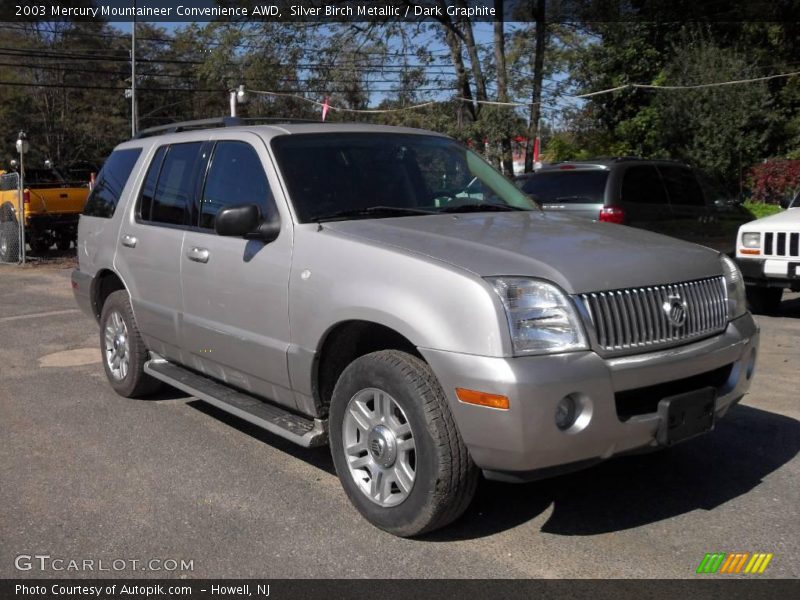 Silver Birch Metallic / Dark Graphite 2003 Mercury Mountaineer Convenience AWD