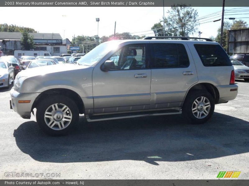 Silver Birch Metallic / Dark Graphite 2003 Mercury Mountaineer Convenience AWD