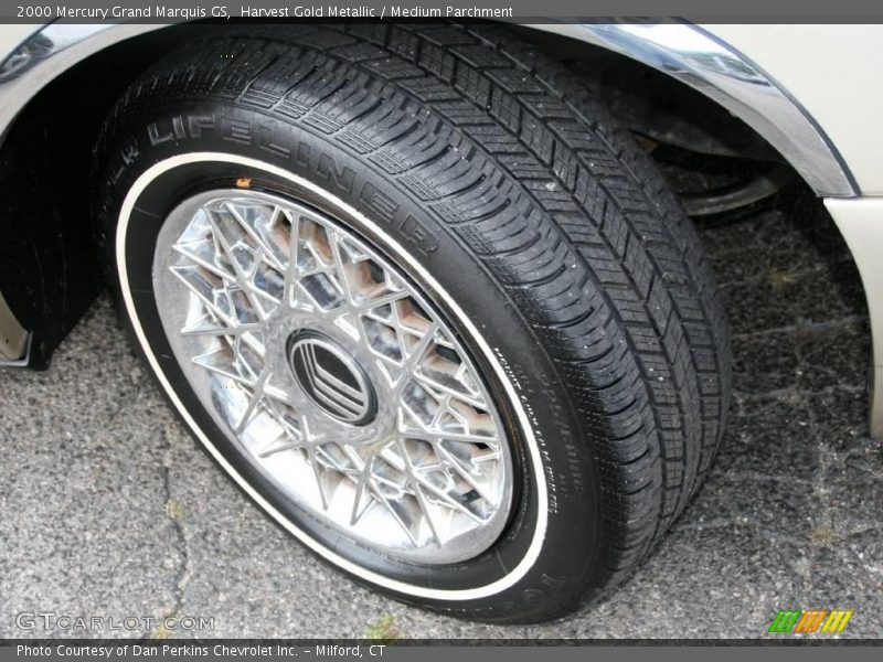 Harvest Gold Metallic / Medium Parchment 2000 Mercury Grand Marquis GS