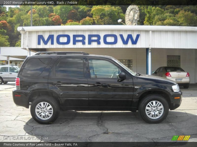 Black / Pebble 2007 Mercury Mariner Luxury 4WD